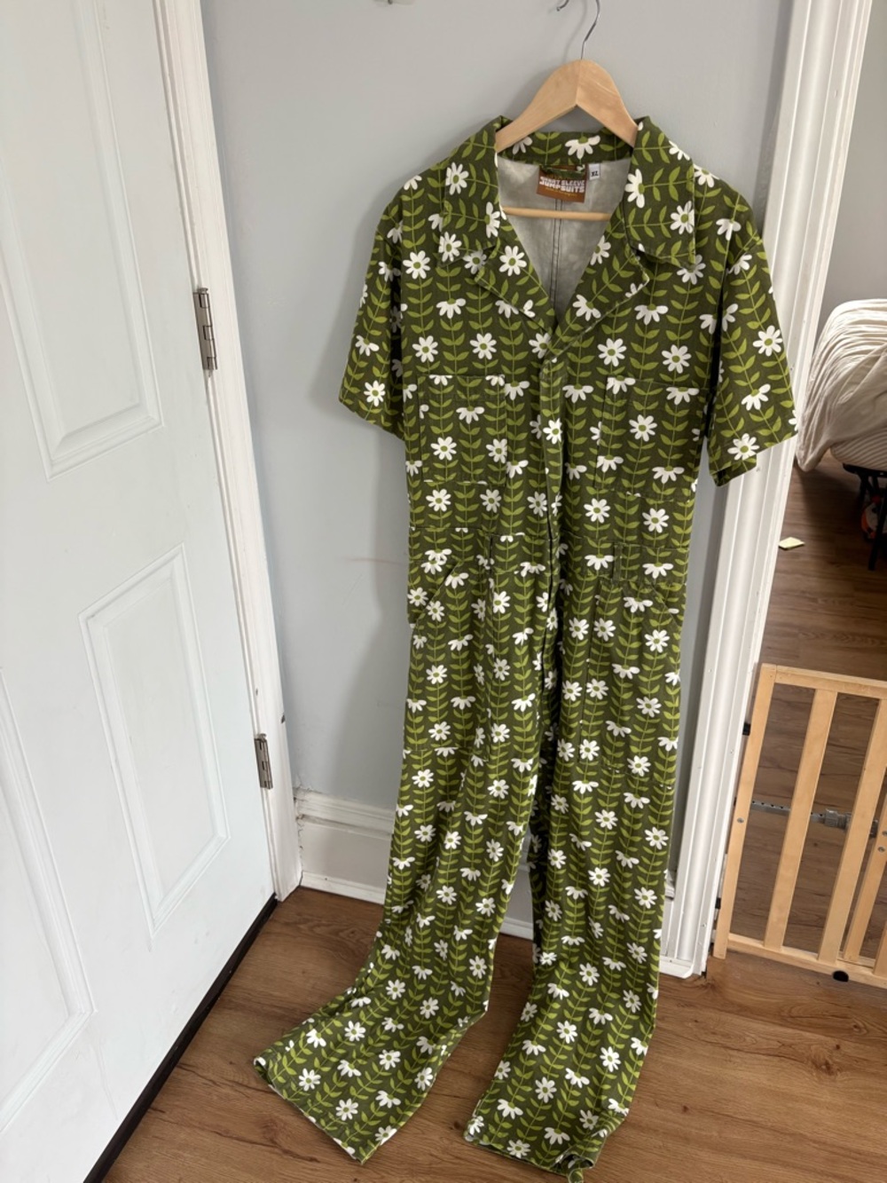 Big Bud Press Olive Green Floral Jumpsuit - Picture 2 of 3